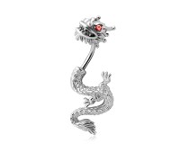 Stone Set Dragon Belly Piercing DBP-08